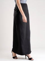 Straight Ankle Length Skirt - Black