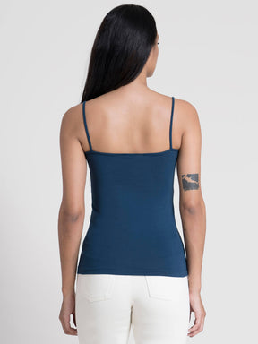 Stretchable Scoop Neck LivIn Camisole - Blue