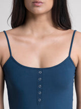 Stretchable Scoop Neck LivIn Camisole - Blue