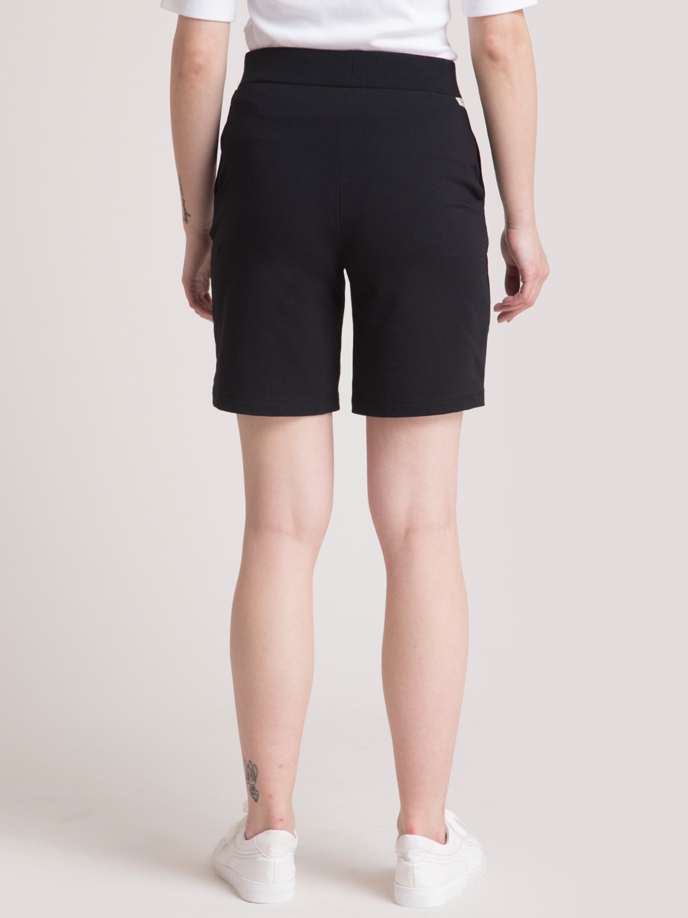 Stretchable Elasticated LivIn Shorts - Black