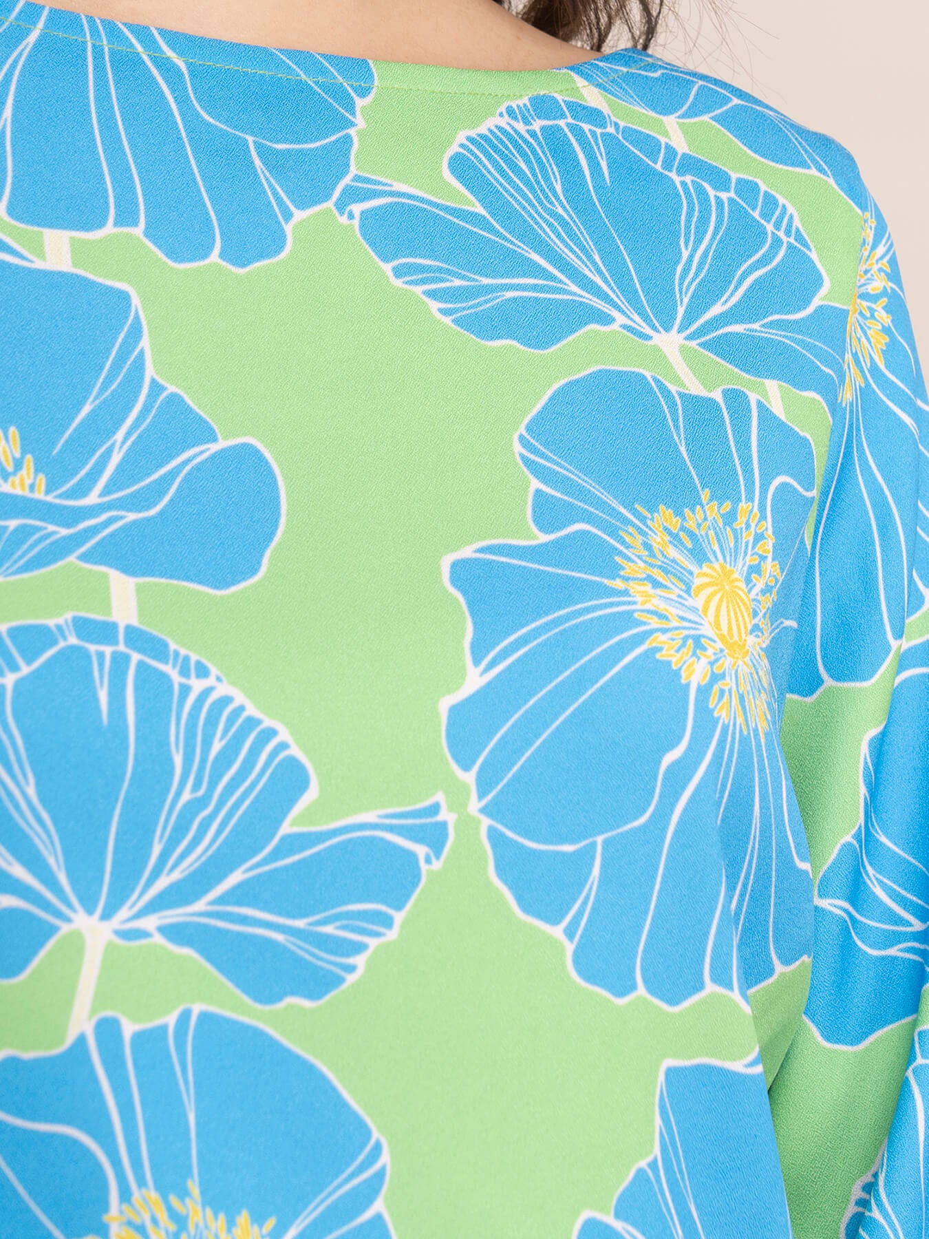 Floral Top - Blue and Green| Formal Tops