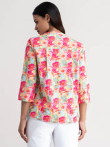 Floral Cotton Top - Multicolour