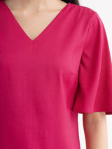 Bell Sleeves Top - Fuchsia| Formal Tops