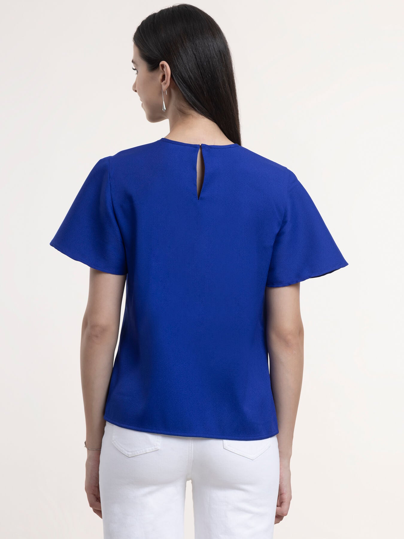 Bell Sleeves Top - Royal Blue| Formal Tops