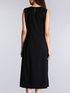 High Neck A Line Dress - Black| Formal Dresses
