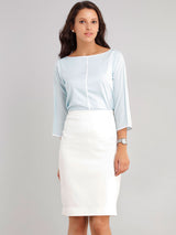 Classic Pencil Skirt - White| Formal Skirts