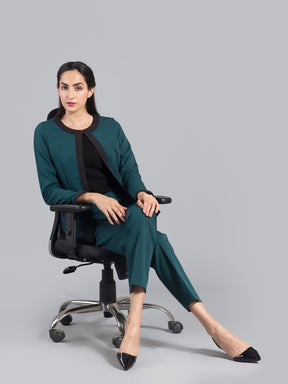 Essential Easy Care Work Trousers - Bottle Green| Formal Trousers