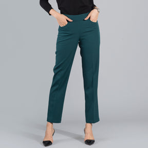 Essential Easy Care Work Trousers - Bottle Green| Formal Trousers