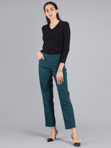 Essential Easy Care Work Trousers - Bottle Green| Formal Trousers