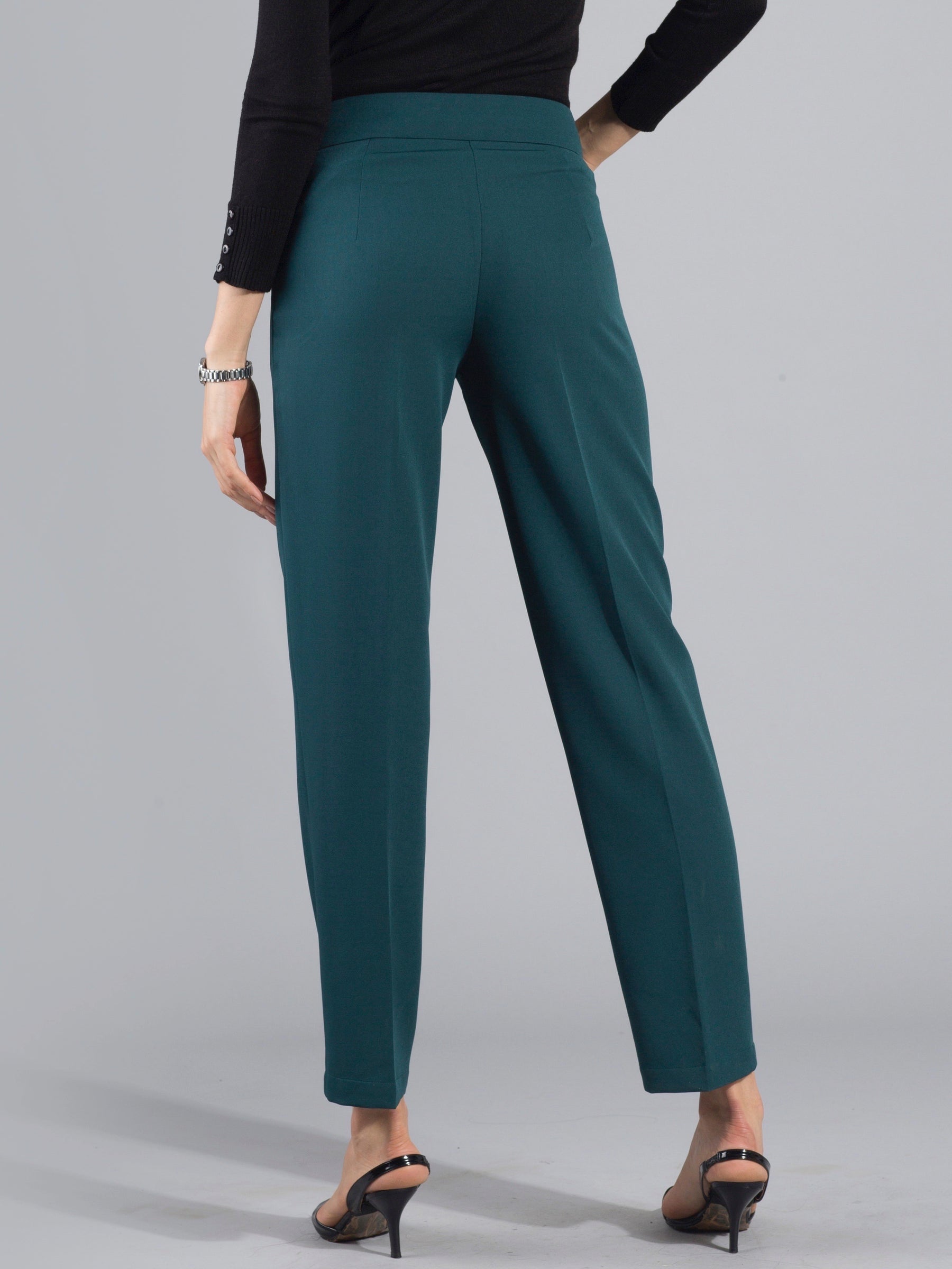 Essential Easy Care Work Trousers - Bottle Green| Formal Trousers