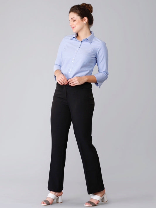 High Waist Pants - Black| Formal Trousers
