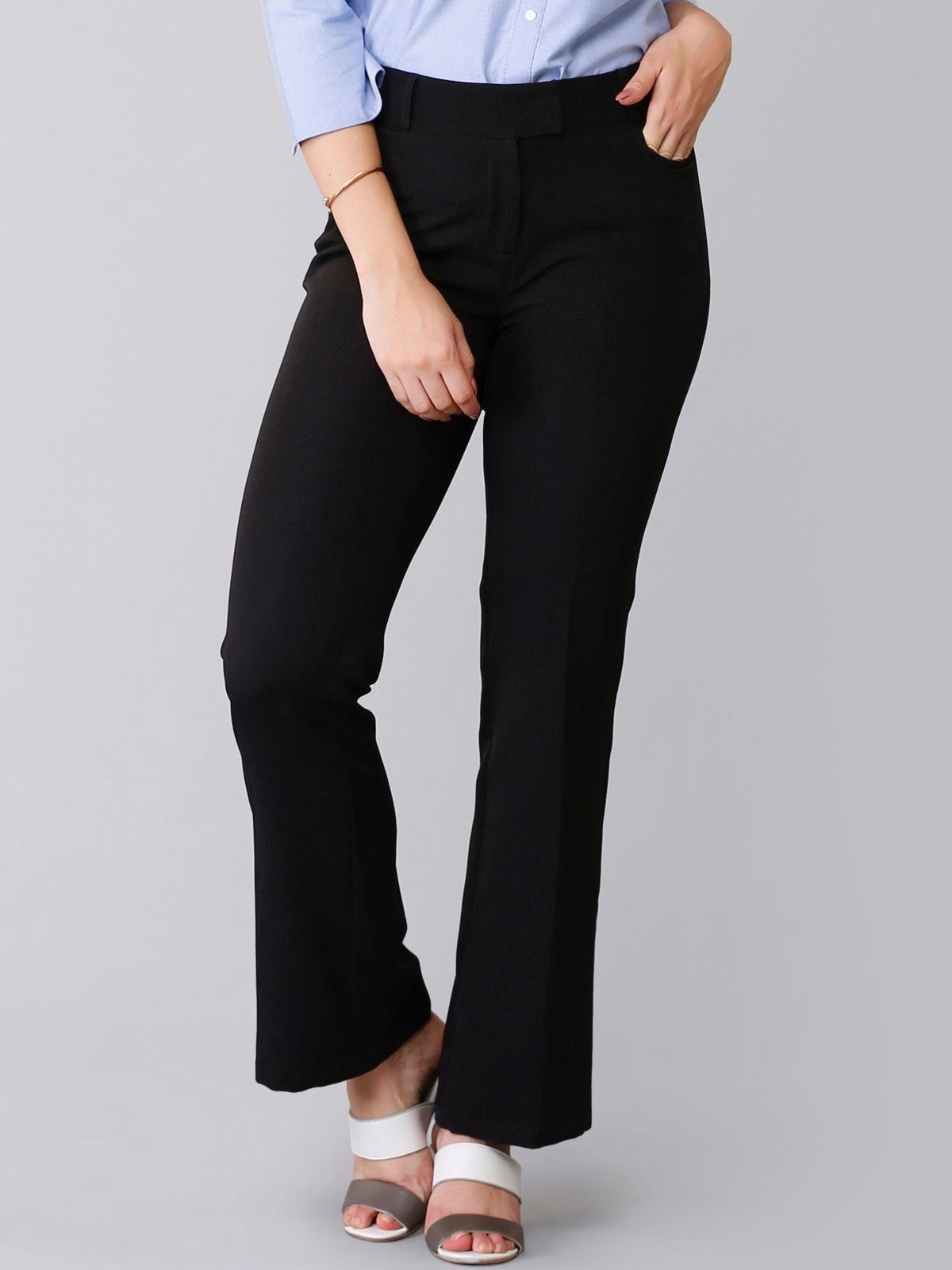 High Waist Pants - Black| Formal Trousers